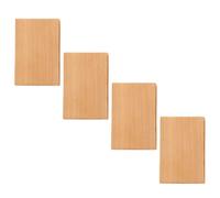 BESPORTBLE 4 Pezzi Blocchi di Legno Rettangolari per Intaglio, Cedro Khaki | Materiali per Fai da Te e Disegno, Superficie senza Schegge, Adatti a Scuola e Occasioni Speciali