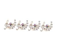 BESPORTBLE 4 Pezzi Corso Anti-esposizione Spille Per Spille Per La Moda Femminile Spilla Bomboniere Matrimonio Pin Maglione Spille Da Donna Spille Per L'abbigliamento Strass