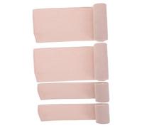 BESPORTBLE 4 Pezzi Dance Fixing Bandage Benda Avvolgente di Cotone Impacco al Ginocchio Nastro per Bende Fasciatura per Il Braccio Bende di Supporto Impacco per i Piedi Rosa 20% Elastico