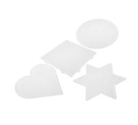 BESPORTBLE 4 Pezzi Kit Stencil Trasparenti Geometrici per Modelli DIY per Perline Fuse Stimola creatività e Pensiero Spaziale Gioco Educativo Sicuro