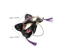 BESPORTBLE 4 Pezzi Maschere Giapponesi con Nappa Maschera Faccia con per Accessorio Halloween e in Masquerade