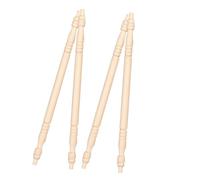 BESPORTBLE 4 Pezzi Mini Pilastri in Legno per Casa delle Bambole Accessori per Micro Scene e Paesaggi Decorazioni Supplementari per Progetti Creativi e Mobili in Miniatura Scala 1:12