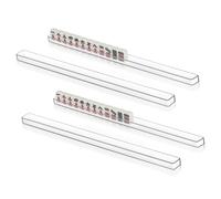 BESPORTBLE 4 pezzi Mini Rack Mahjong U-shape per Gioco da Tavolo Portatile e Leggero Supporto Stabile per Tessere Organizzatore Comodo per Viaggi e Vacanze