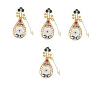 BESPORTBLE 4 Pezzi Pin Pipa Signore Spille Per Le Donne Nozze Decorazione Del Matrimonio Spille Da Donna Spilla Di Liuto Spilla Musicale Genere Bomboniere Matrimonio Spilla Gioielli Lega