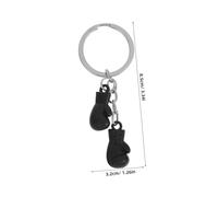 BESPORTBLE 4 pezzi Portachiavi Guantoni Boxe Metallo Zinc Alloy Ciondolo Sportivo per Chiavi Borse e Auto Laurea per Appassionati Boxe