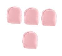 BESPORTBLE 4 Pezzi Portamonete color caramella carino stazionario borsa coniglietto mini portafoglio simpatico portamonete in peluche simpatico sacchetto di peluche rosa