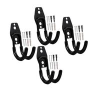 BESPORTBLE 4 Pezzi Portatubo da Parete in Metallo Ganci Pesanti per Giardino e Esterni Supporto Robusto per Tubo Acqua Organizzatore Antideformazione per Tubature e Irrigazione