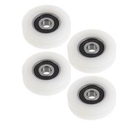 BESPORTBLE 4 Pezzi Puleggia in Nylon e Acciaio per Porta Scorrevole Cuscinetto Silenzioso, Ruota da 2,5mm per Armadi e Organizzatori in Casa e Giardino