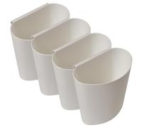 BESPORTBLE 4 pezzi Secchi Appesi in Plastica Multiuso per Carrello Salone Contenitori Portaoggetti Salvaspazio per Pulizie Frutta e Ufficio Facili da Installare e Rimuovere