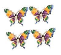 BESPORTBLE 4 Pezzi Spilla a Farfalla Spillo Vestito Ornamento Dei Vestiti Spilla Per Vestiti Spilla Farfalla Pin Farfalla Brucia Dei Vestiti Da Donna Spilla Da Giacca Verde Lega