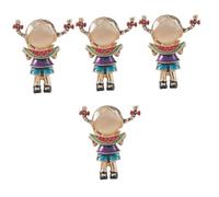 BESPORTBLE 4 Pezzi Spilla bambina perno divertente spillo spilla di frutta Ciondolo Pin di risvolto Spille Spilla ragazza anguria Spilla di cartone animato di anguria pin carino lega