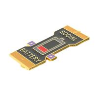 BESPORTBLE 4 Pezzi spilla batteria sociale pulizie creative social battery pin spilla per matrimoni puntalini adornare giocare perno decorativo simbolo psicologia spille in metallo lega Black