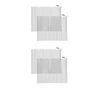 BESPORTBLE 4 Pezzi Tenda Rete per Caminetti in Ferro Nero con Maniglie | Schermo a Pannello per Focolare, Resiste al Calore e Blocca Scintille, Installazione Semplice