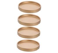 BESPORTBLE 4 Pezzi Vassoio per fioriere fioriera in Vassoio per fioriera Base del Base Piante in d'oro