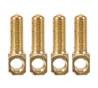 BESPORTBLE 4 Pezzi Vite per Archetti Violoncello Giallo, Accessori di Ricambio per Strumenti a Corda, Parti Resistenti per Rana Archetto, Kit Manutenzione Strumenti Musicali