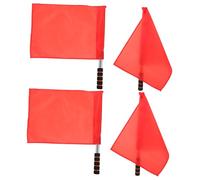 BESPORTBLE 4 Pz Bandiera del Segnale Manuale Mini bandierine Rosse sul Atletica Leggera con Bandiere Rosse e Bianche Calcio Forniture Bandiera Rossa e Bianca a Mano Il