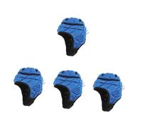 BESPORTBLE 4 Pz Imbottito Berretti Di Mischia Casco Da Calcio Giovanile Copricapo Da Wrestling Copricapo Sportivo Protettore Casco Da Portiere Elmo Da Guardia Da Atleta Blue Spugna