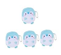 BESPORTBLE 4 Pz portamonete in peluche portamonete con chiusura a Borsetta soldi portatile per adulti carino piccola borsa di peluche cotone pp Blue