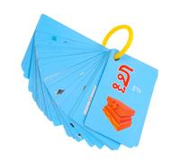 BESPORTBLE 4 Scatole Schede Flash Educative Thai Carte Didattiche Pratiche e per Materiale Spesso Resistente Apprendimento Divertente Della Lingua Tailandese