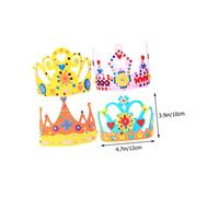 BESPORTBLE 4 set Kit Corone Compleanno in Non Leggero e Accessori Feste per DIY per Foto e Party Principi e Principesse