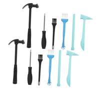 BESPORTBLE 4 Set Kit Strumenti per con Martello Scalpello e Spazzola per Gioco Educativo Gemme e Archeologia Utensili per Sviluppo Creatività e Coordinazione Mano Occhio