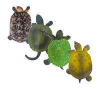 BESPORTBLE 4 Tartarughe Figurine per Giocattoli Educativi Plastica Sicura Colorate per Feste Scuola Asilo