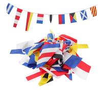 BESPORTBLE 40 Pezzi Bandiere Di Segnalazione Marittima Completo Di Bandiere Del Codice Di Segnalazione Internazionale Per Yacht Navi e Imbarcazioni Realizzato in Tessuto Resistente Alle