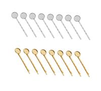 BESPORTBLE 40pezzi Fermagli Per Eleganti Te Base Rotonda in Rame Adatti Per Toppe in Vetro Non Decorazione e Pratica Per Qualsiasi Occasione