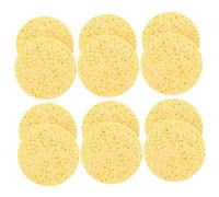 BESPORTBLE 40pezzi Spugne Cosmetiche Compresse Naturali in Cellulosa Morbide e Tonde Spugne Per Pulizia Viso e Rimozione Trucco Esfoliazione Delicata e Cura