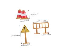 BESPORTBLE 45pezzi Cartelli Stradali Giocattolo Mini Segnali Stradali e Barricate in Plastica per Ragazzo Ragazza Educazione sulla Sicurezza Stradale Costruzione di Traffico