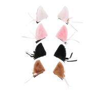 BESPORTBLE 4paia Orecchie Di Gatto Clip Per Capelli Accessori Per Feste Tema Adatti Per Halloween Feste in Maschera Carnevali e Cosplay