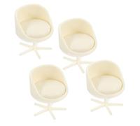 BESPORTBLE 4pezzi Mini Seggiolina in Abs Decorativa Di Mobili in Miniatura Per Bambini Adorabile Seggiolina Miniatura Per Decorazioni Di Modelli Di Mini Case Realistico e Pratico