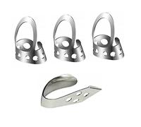 BESPORTBLE 4pezzi Pz Plettro Per Acciaio Inox Per Strumenti Corda Regolabile Per Banjo Chitarra Acustica Ukulele Mandolino Plettri Per Dita Inclusi