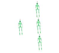 BESPORTBLE 4pezzi Scheletro Luminoso Halloween Da Decorazione Spaventosa Per Feste e Ambienti Effetto Fluorescente e Dettagli Realistici Per Scenari Di Paura Bar Scuole e Giardini