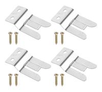 BESPORTBLE 4pezzi Supporto Per Microfono in Metallo Clip Per Supporto Microfono Compatibili Con Radio Diverse Viti Incluse Per Installazione Facile Accessorio Pratico Per Speaker