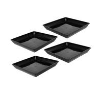 BESPORTBLE 4pezzi Vassoio in Plastica per Piante Sottovaso - per Vasi da Vassoi per Piante e Decorazioni da Ed Esterno