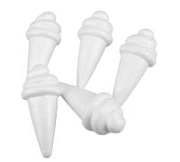 BESPORTBLE 5 Coni Gelato Schiuma per Modelli Artigianali Polistirolo Sicuri per Decorazioni da Te e Giochi Creativi