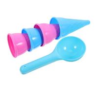BESPORTBLE 5 Giocattoli da Spiaggia per Coni Gelato e Palette Colorate Stimola Creatività e Spiaggia o Nei Giochi Colore Casuale