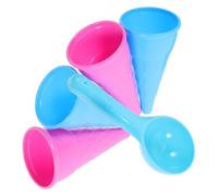 BESPORTBLE 5 Giocattoli Spiaggia Palette Gelato Colorate in Plastica Ecologica per Giochi all Stimola Creatività e Socializzazione Colore Casuale