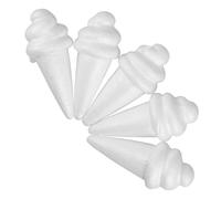 BESPORTBLE 5 Modelli Cono Gelato Schiuma Decorazioni Artigianali Sicure per Feste Scuola e Attività Creative Pittura