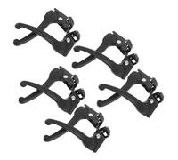 BESPORTBLE 5 Paia Leve Freno per Biciclette Manopole Ergonomiche in Plastica Nera Leve Freno Sicure e Affidabili per Bici Pieghevoli e Bici per Controllo Preciso e Comfort senza Fatica