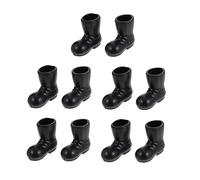BESPORTBLE 5 Paia Mini Scarpe Natale Santa Claus Decorazioni per Mini Casa Adornamenti per Stanza Dei Giochi e Decorazioni Natalizie