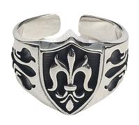 BESPORTBLE 5 Pezzi Anello Di Ancoraggio Gioielli Goth Anelli Regolabili Gioielli Punk Da Uomo Gli Uomini Suonano La Moda Suona Gli Uomini Anelli Di Metallo Per Uomo Argento Acciaio Al Titanio
