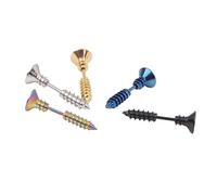 BESPORTBLE 5 Pezzi Orecchini Anti-allergici Orecchini Con Viti a Croce Piercing Orecchini Personalizzati Orecchino Unisex Orero in Acciaio Inossidabile Perno Dell'orecchio