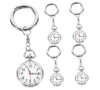 BESPORTBLE 5 Pezzi Orologi Infermiera con Portachiavi Professionale Multi per Infermieri Pratico e Leggero per Controllo