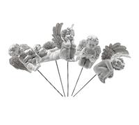 BESPORTBLE 5 Pezzi Scultura Cupido Giardino Pick Patio Figurine Toppers Cupcake Fatati Accessori Angelo Cappello A Cilindro Delle Fate Resina Bambino