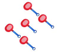 BESPORTBLE 5 Sabbia Estive in Plastica per Rinforzato Giochi da Spiaggia e Giardino Colore Rosso Vivace per Sabbia Magica e Attività Outdoor