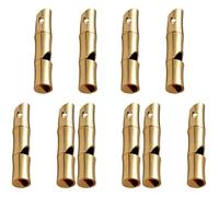 BESPORTBLE 5 Set Di Fischietti in Ottone Squisiti Per La Sopravvivenza Allaperto E Fischietti Di Sicurezza Per Campeggio Di Emergenza in Acciaio 2 Pezzi * 5