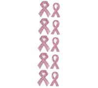 BESPORTBLE 5 Set Distintivo Di Delle Cure Rosa Spilla Distintivo Del Umore Chiave Per Id Pin Di Beneficenza Spille A Nastro Bavero Di Consapevolezza Spillo Cristallo 2 Pezzi*5