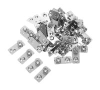 BESPORTBLE 50 Battery Terminal Spring Plates in Iron Aaa Negative To Positive Contact Adapter For Stable Power Transmission And Broad Device Compatibility